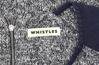 Whistles Women's Black Long Sleeve Knit Jumper, Size 12