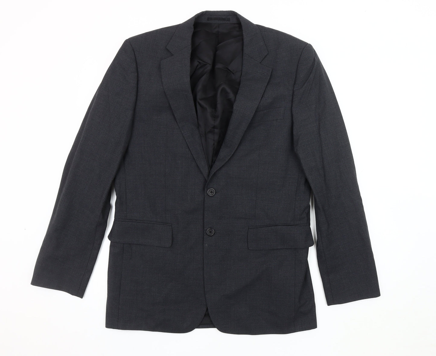 Mens UK Size 38 Jaeger Regular Grey Suit Jacket