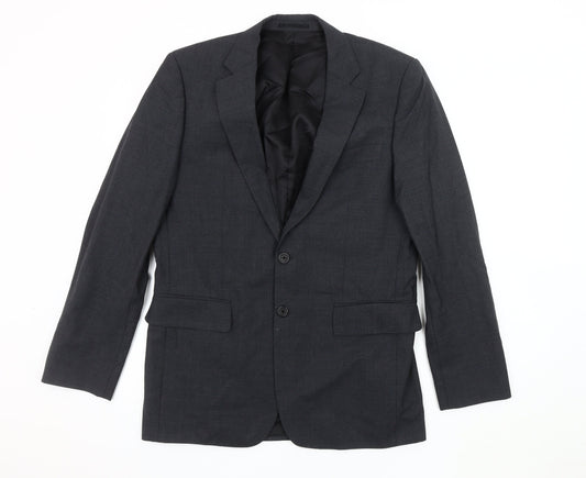 Mens UK Size 38 Jaeger Regular Grey Suit Jacket