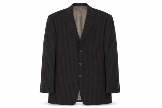 Austin Reed Men's Brown 42R Suit Jacket, Classic Striped