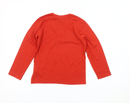 Benetton Boys Red Graphic Long Sleeve T-Shirt, 9-10 Years