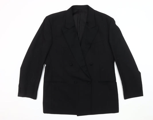 Mens UK Size 42 Moss Bros Regular Black Suit Jacket