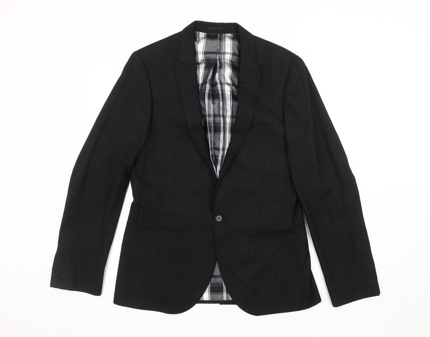 Mens UK Size 40 White Label Regular Black Suit Jacket