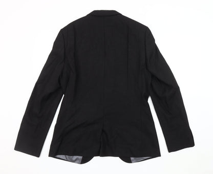 Mens UK Size 40 White Label Regular Black Suit Jacket