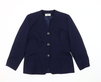Eastex Women's Blue Blazer Size 14 Business Style