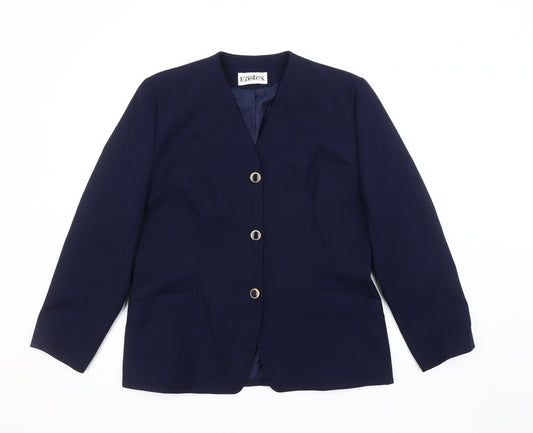 Eastex Women's Blue Blazer Size 14 Business Style