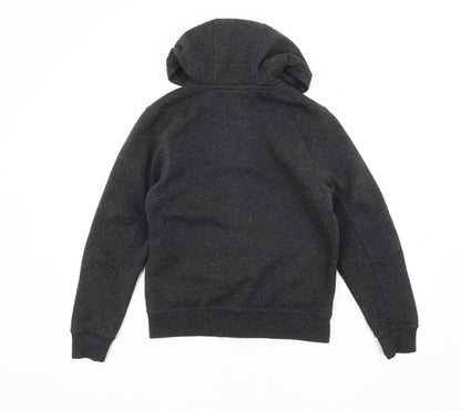 McKenzie Boys' Black Bomber Jacket, M, Hooded