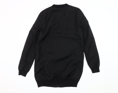 Jacqueline de Yong Women's Black Bomber Jacket Size 2