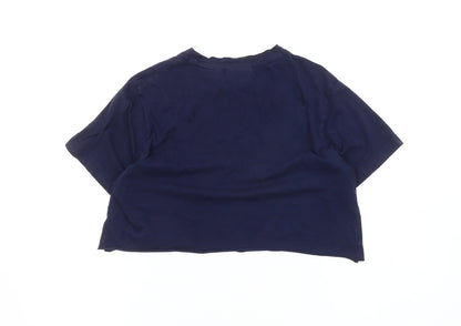 Fila Blue Cropped T-Shirt M for Unisex Adults