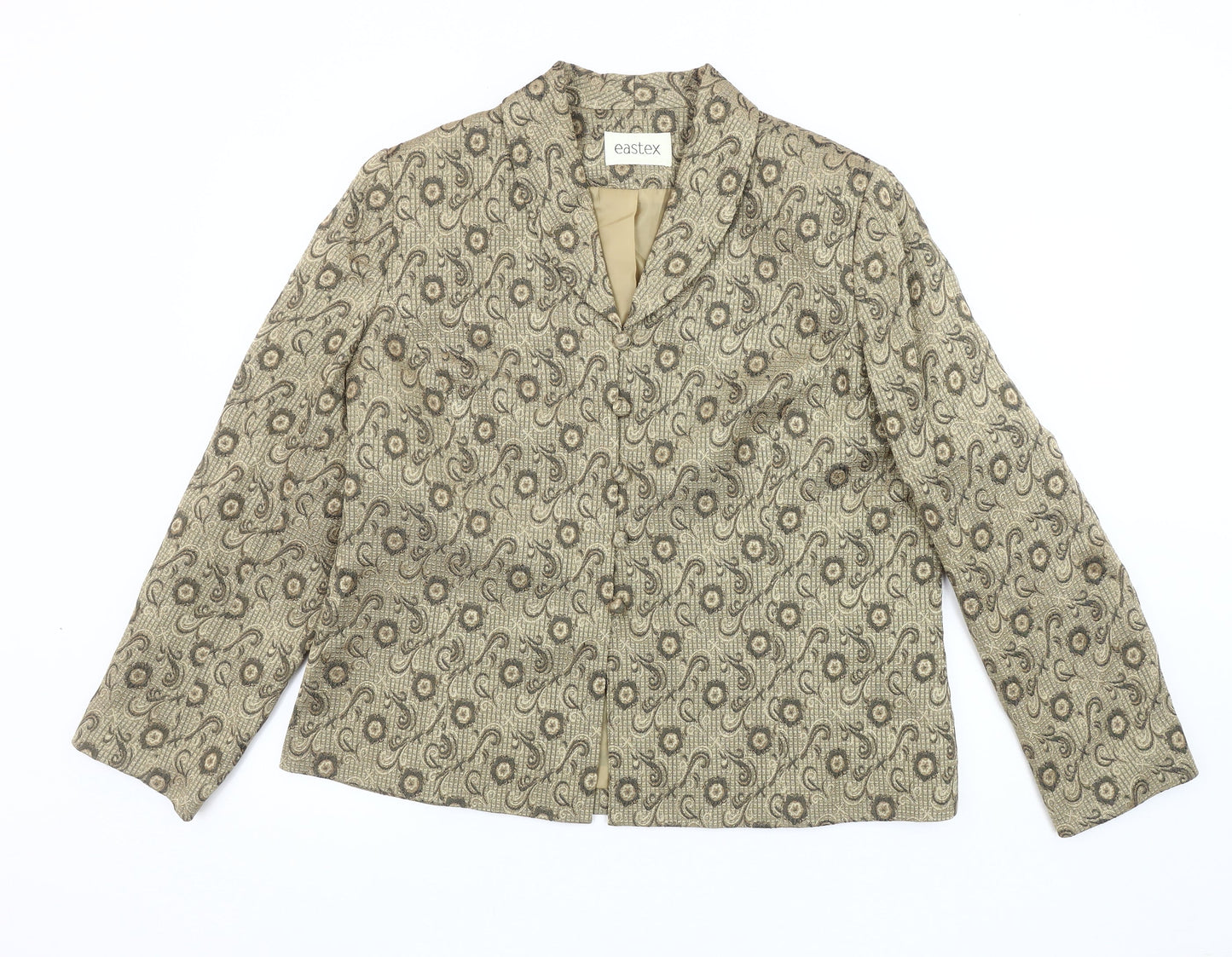 Eastex Women's Beige Floral Blazer Size 16