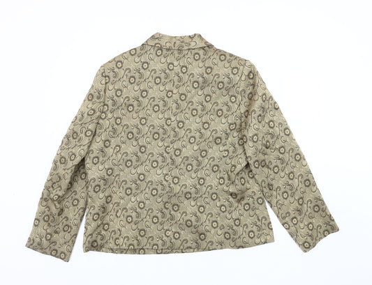 Eastex Women's Beige Floral Blazer Size 16