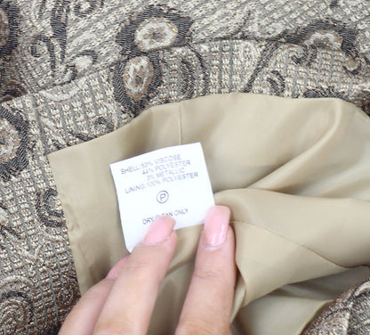 Eastex Women's Beige Floral Blazer Size 16