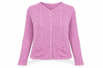 Womens UK Size M Honor Millburn Pink Cardigan Jumper