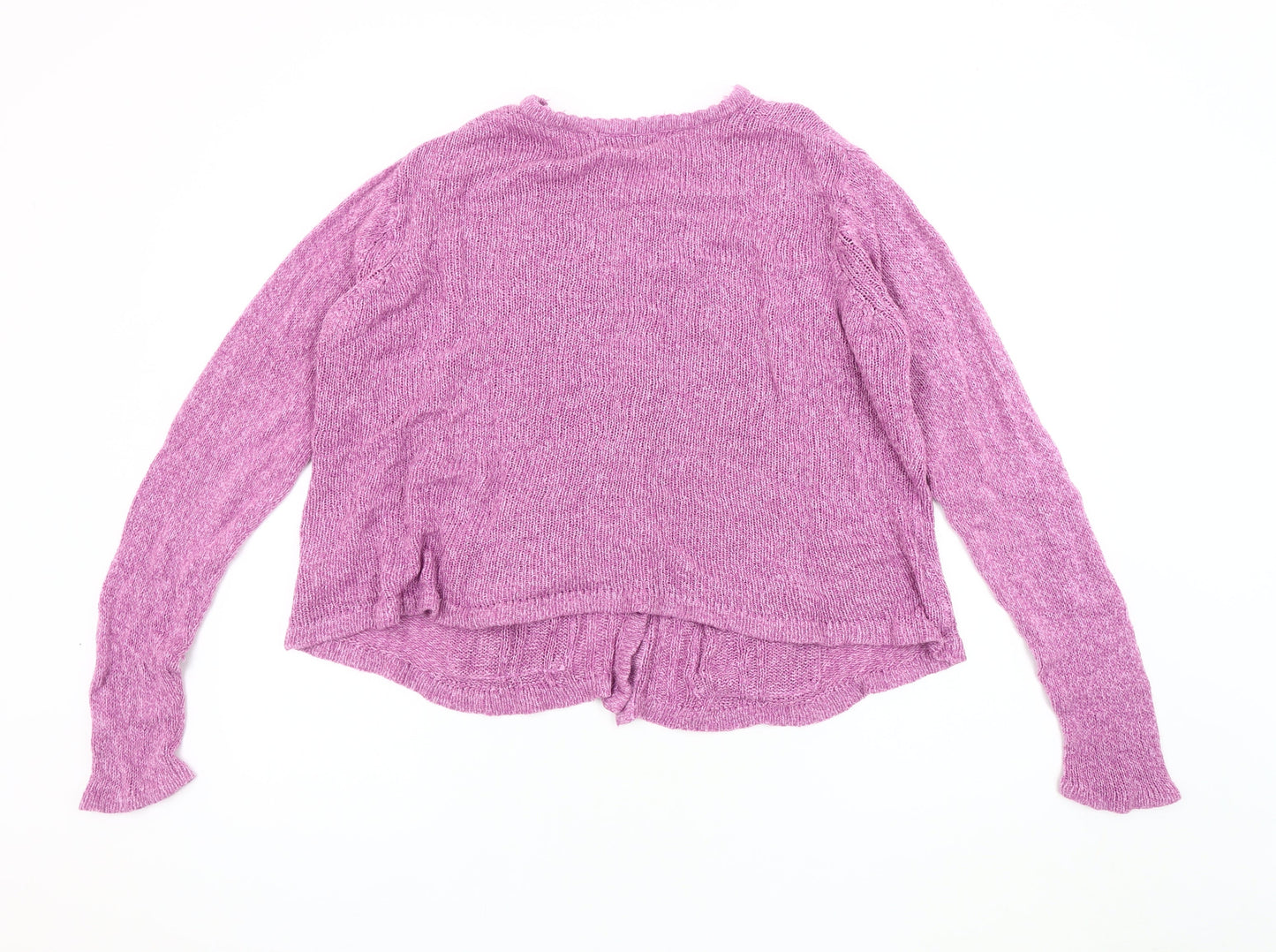 Honor Millburn Women's Pink Cardigan M Cable-Knit