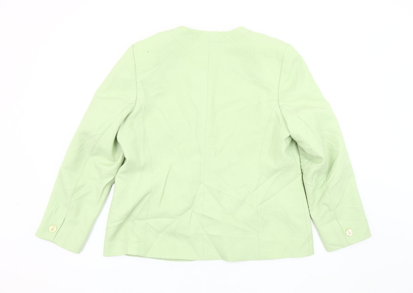Eastex Women's Green Blazer Size 16 Long Sleeve