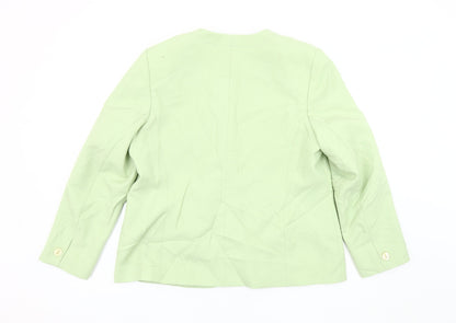 Eastex Women's Green Blazer Size 16 Long Sleeve