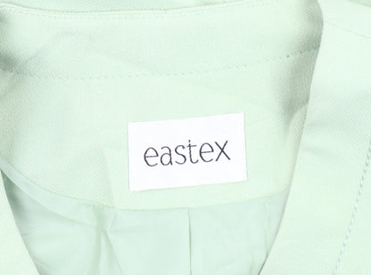 Eastex Women's Green Blazer Size 16 Long Sleeve