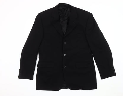 Mens UK Size 40 Centaur Regular Black Suit Jacket