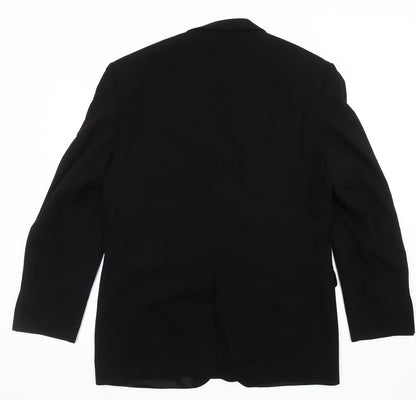Mens UK Size 40 Centaur Regular Black Suit Jacket