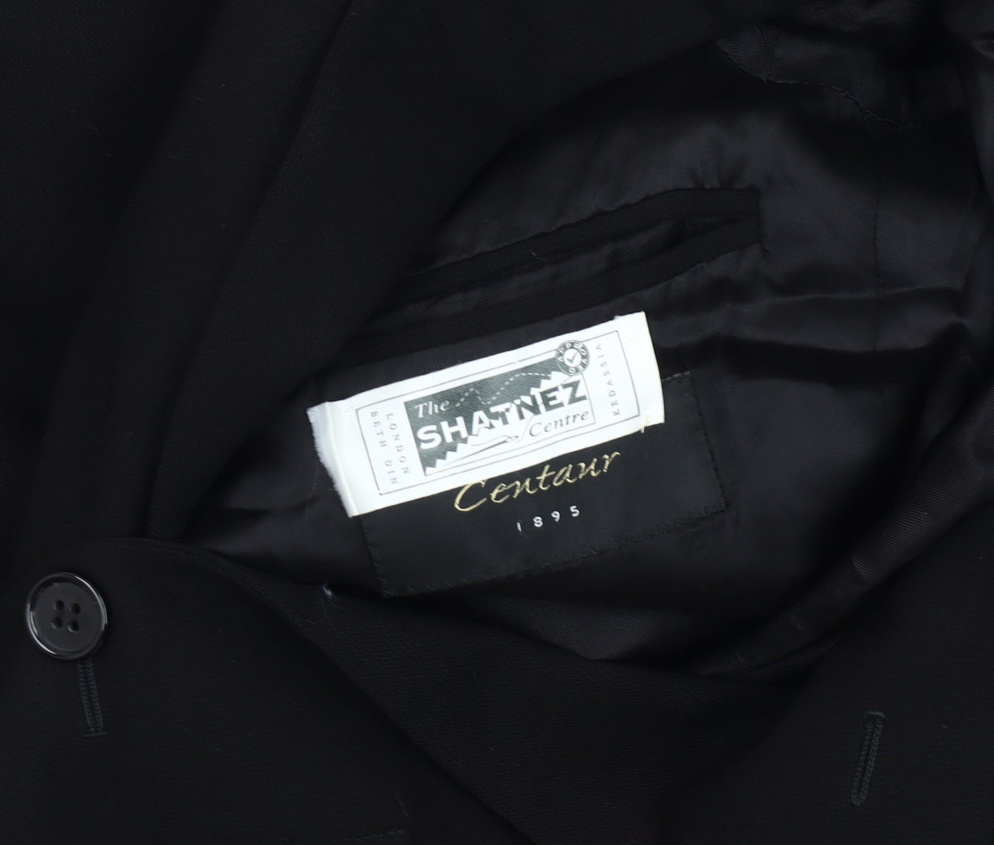 Mens UK Size 40 Centaur Regular Black Suit Jacket
