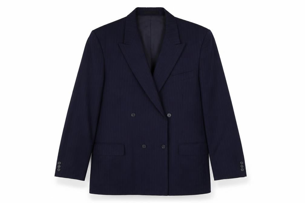 Mens UK Size 46 Van Heusen Regular Blue Suit Jacket