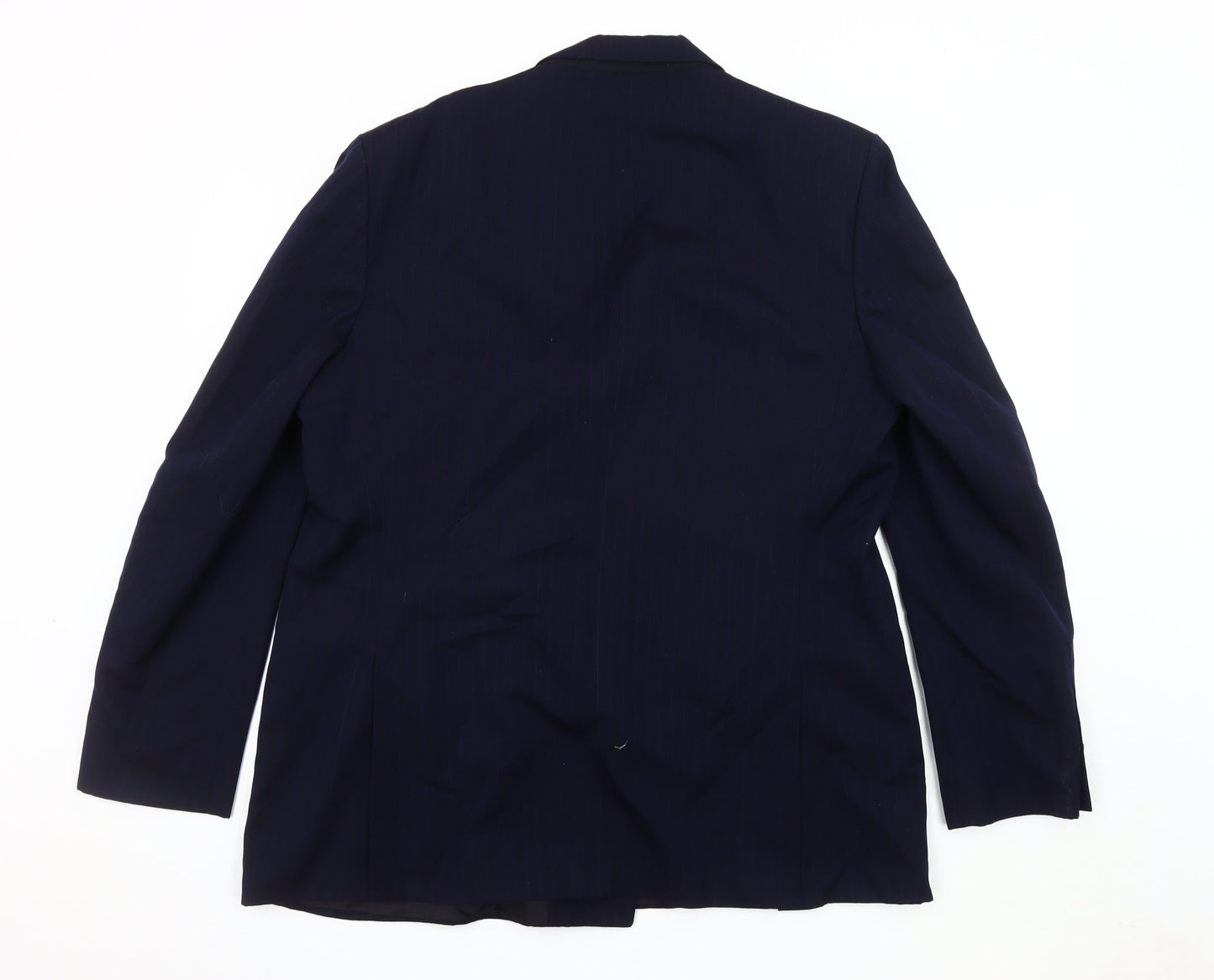 Mens UK Size 46 Van Heusen Regular Blue Suit Jacket