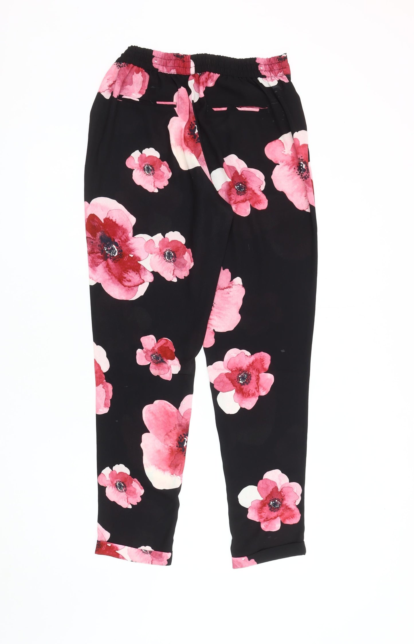 RJR.John Rocha Women's Floral Trousers, Size 10, Black