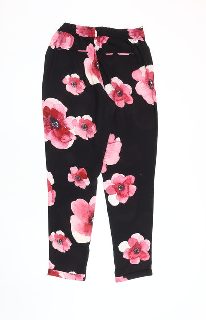 RJR.John Rocha Women's Floral Trousers, Size 10, Black