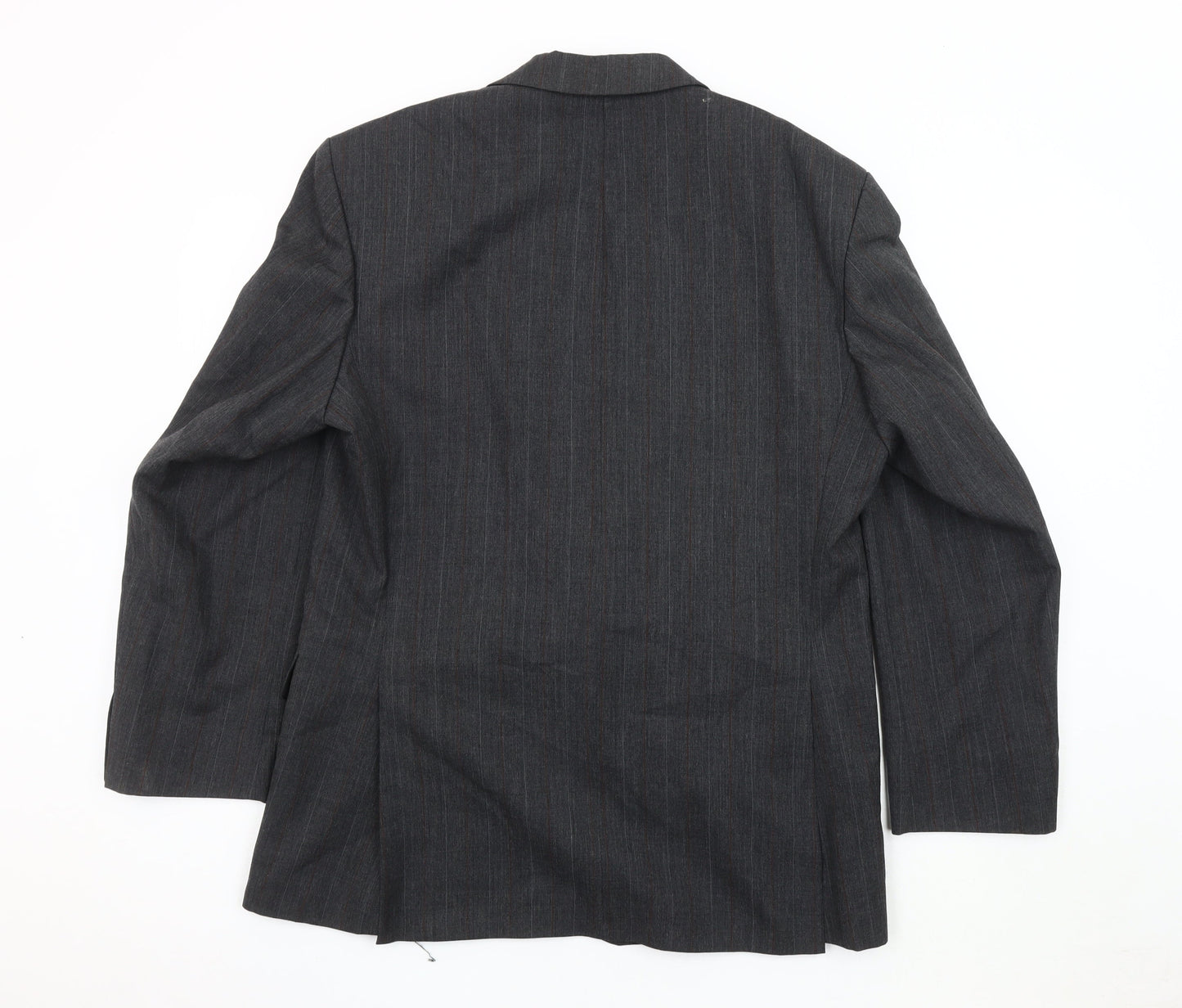 Dunn & Co Men's Grey Striped Blazer 40R, Classic