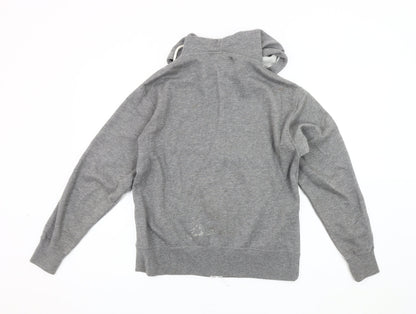 Hard Rock Cafe Women's Grey Hooded Zip Jacket S