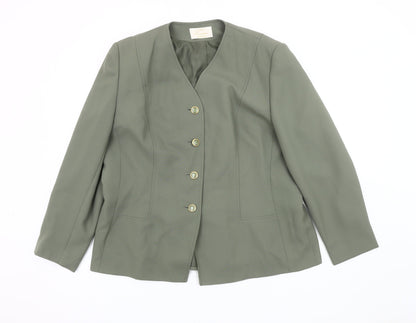 Eastex Women's Green Suit Jacket Size 18