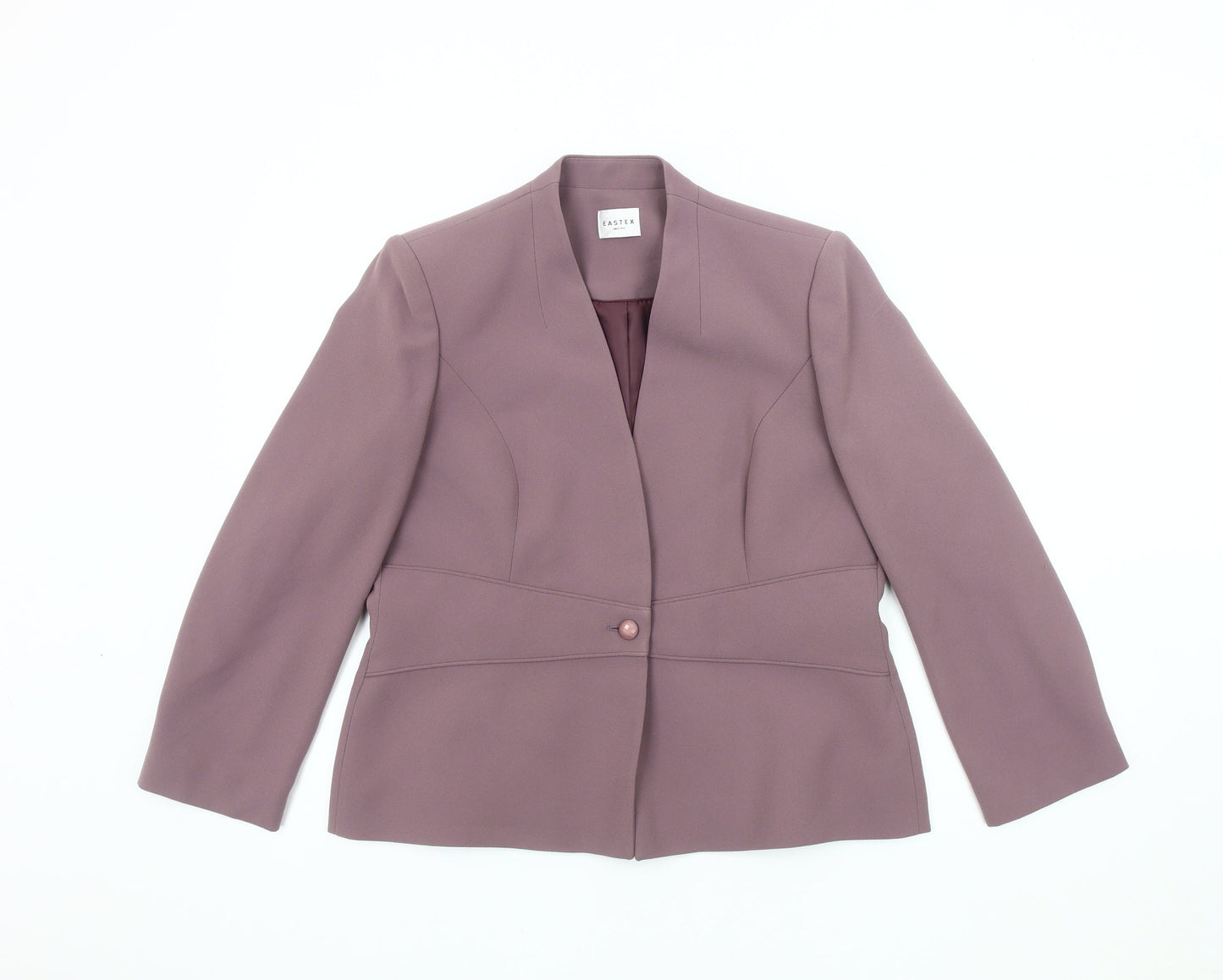 Eastex Women's Purple Single-Breasted Blazer Size 12