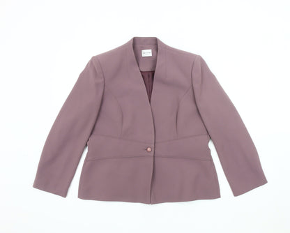 Eastex Women's Purple Single-Breasted Blazer Size 12