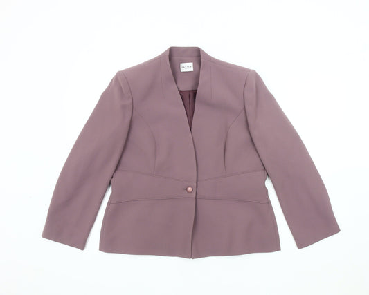 Eastex Women's Purple Single-Breasted Blazer Size 12