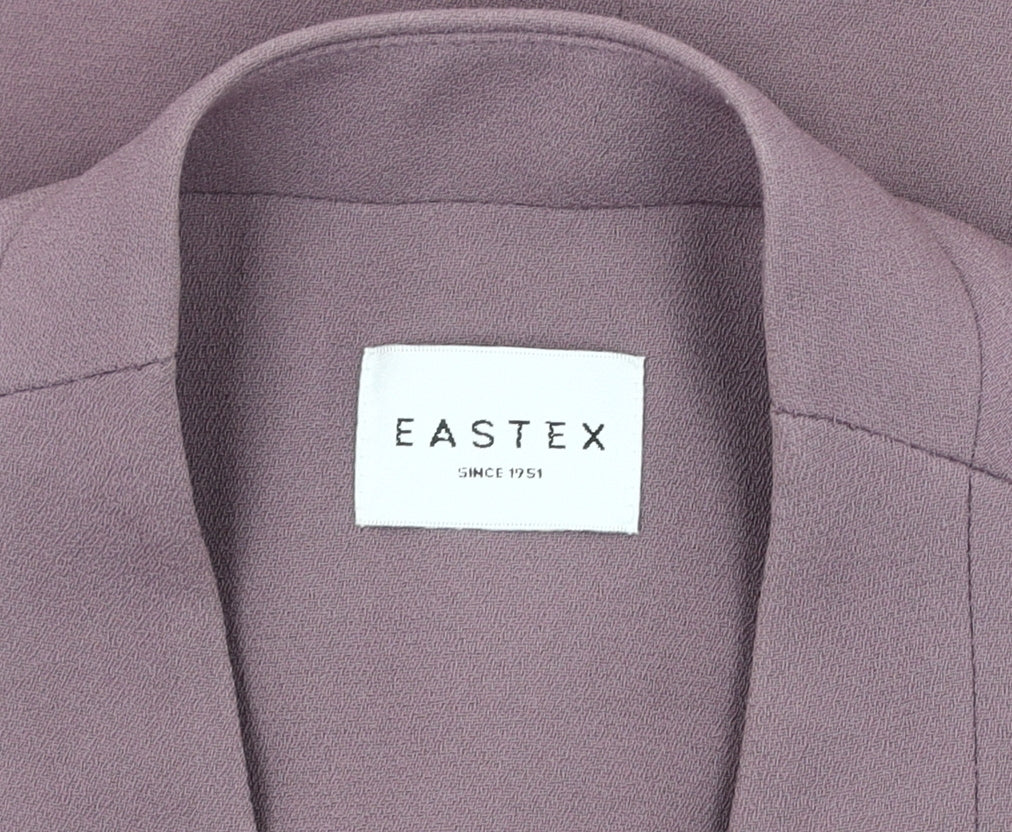 Eastex Women's Purple Single-Breasted Blazer Size 12