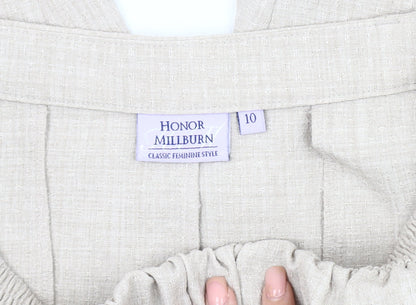 Womens UK Size 10 Honor Millburn Classic Fit  Beige Trousers