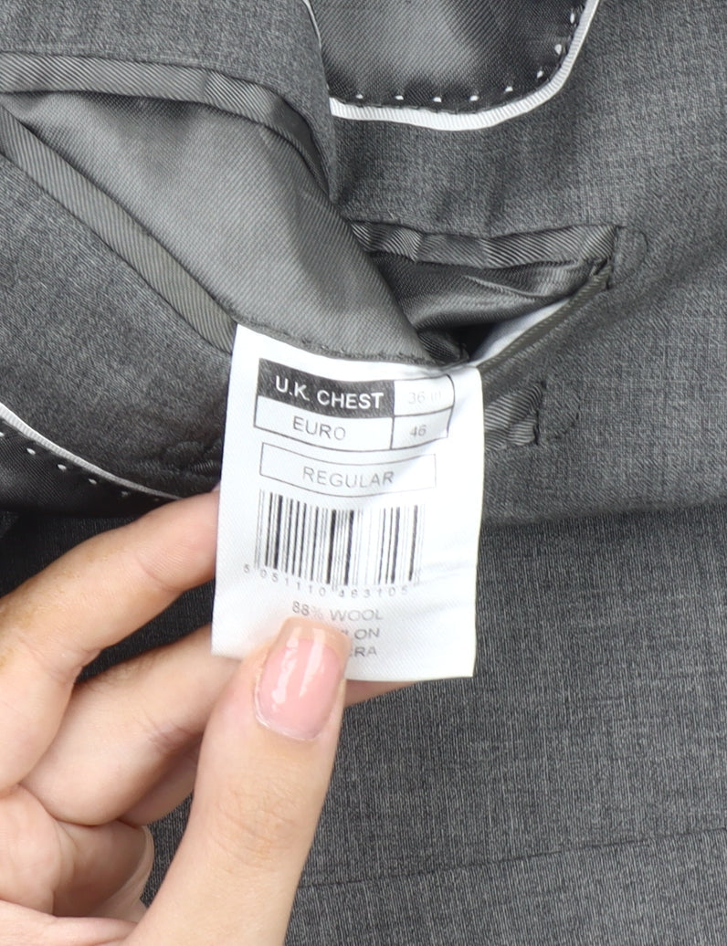 Ben Sherman Men's Grey Blazer 36 Regular Jacket