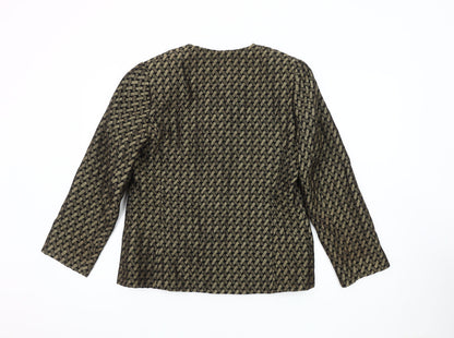 Eastex Women's Black Geometric Jacket UK 10