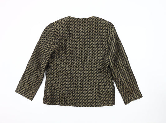 Eastex Women's Black Geometric Jacket UK 10