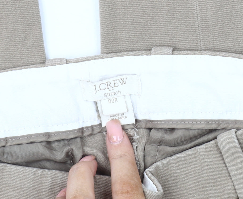 J.Crew Women's Beige Slim Fit Trousers