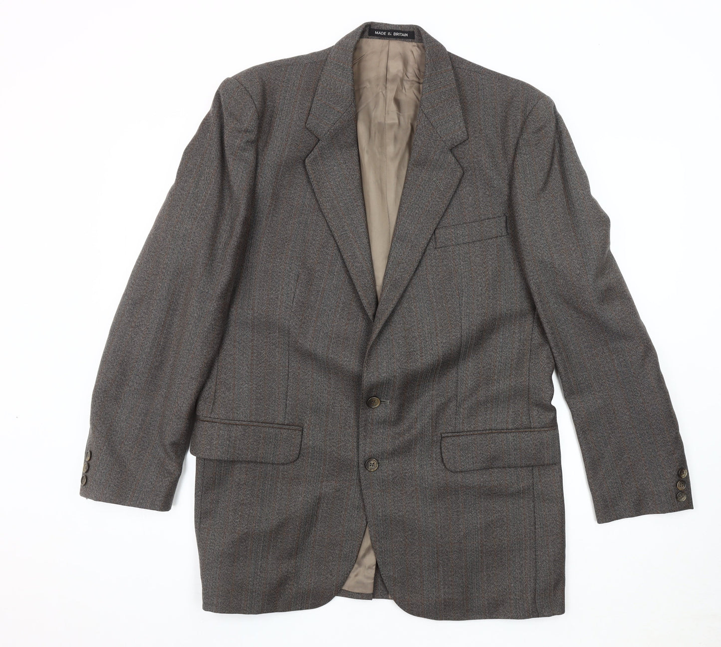 Dunn & Co Men's Brown Wool Blazer L