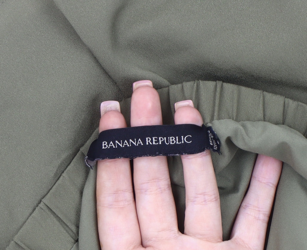 Banana Republic Women's Green Peasant Skirt M