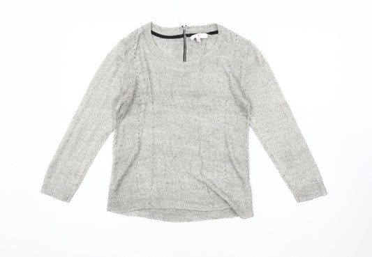 Jasper Conran Women's Grey Knit Pullover Jumper Size 10
