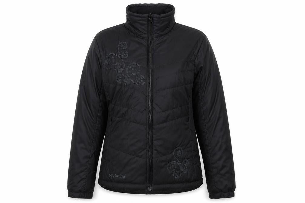 Womens UK Size S Columbia Black Puffer Jacket