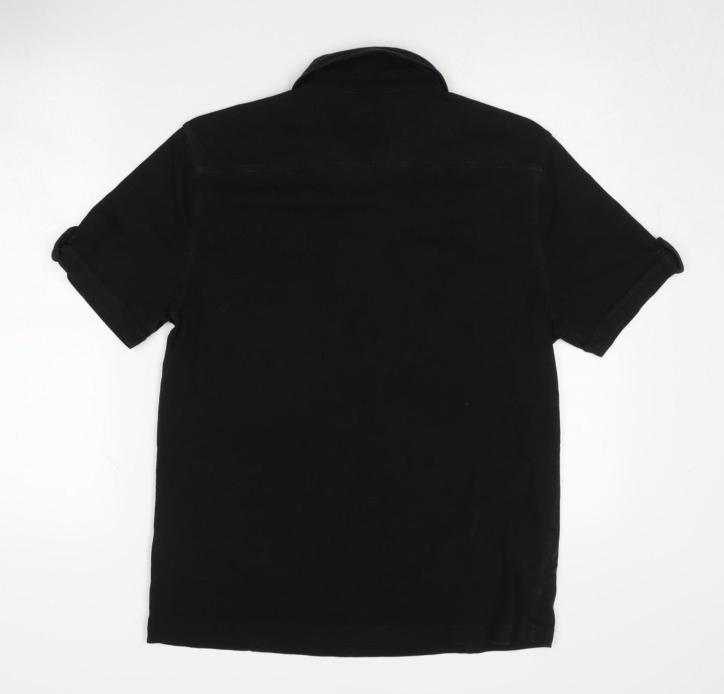 Marks and Spencer Men’s Black Polo Shirt Medium