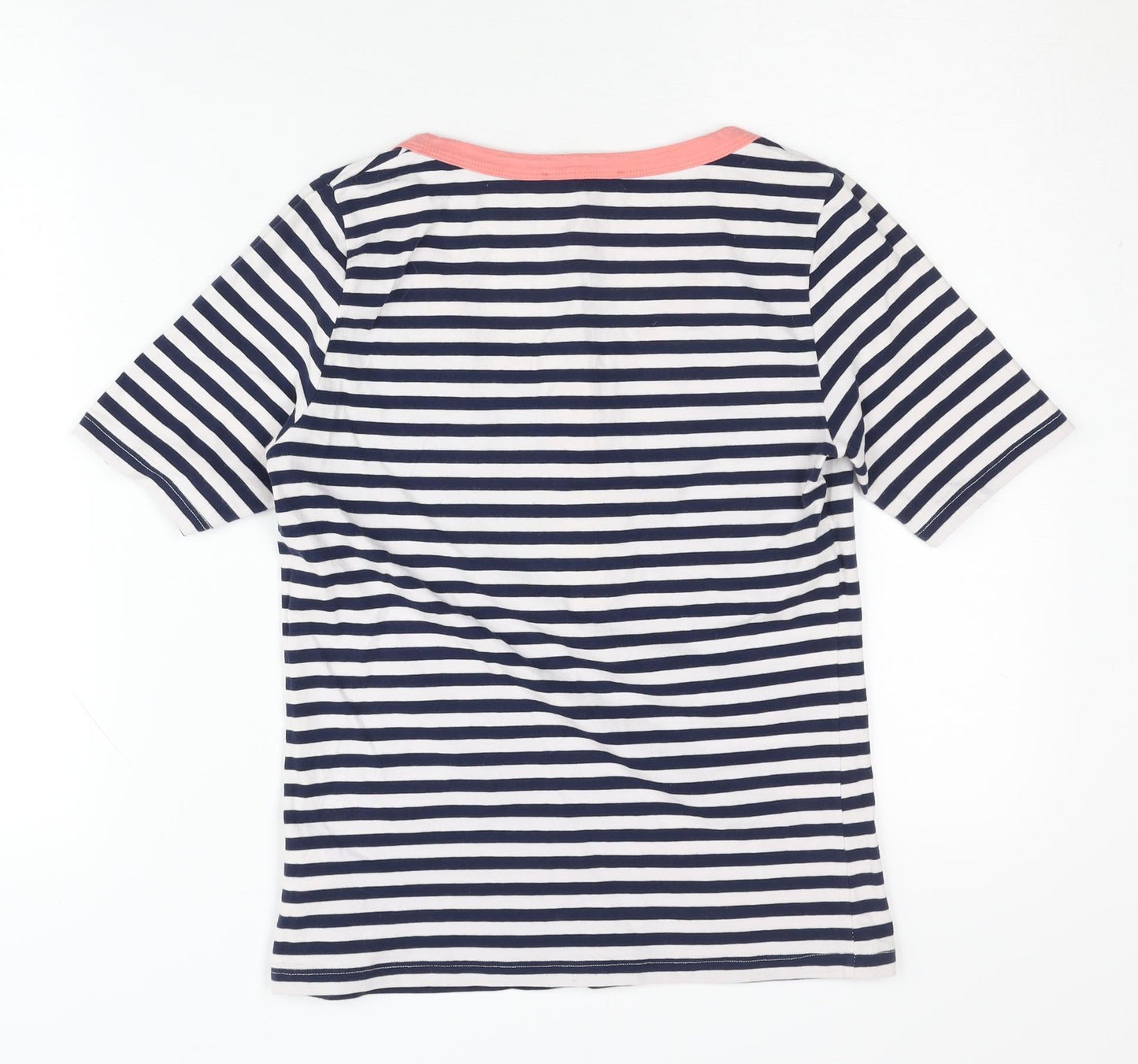 Betty Jackson Studio Women's Blue Striped T-Shirt Size 10
