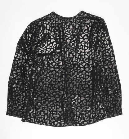 Womens UK Size 14 Principles Black Basic Blouse