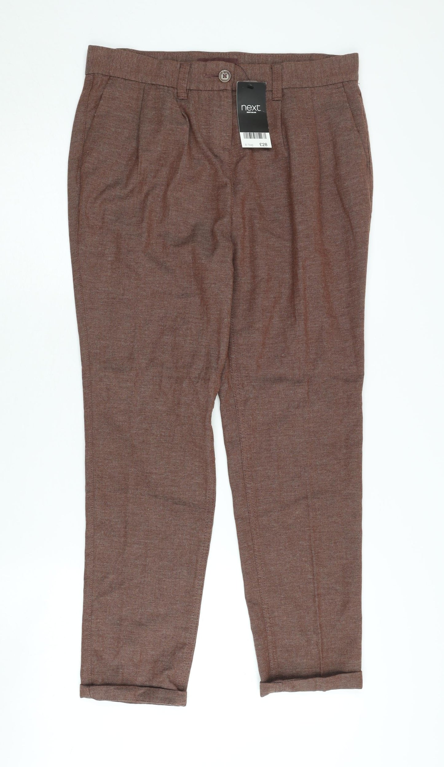 Womens UK Size 8 NEXT   Brown Trousers
