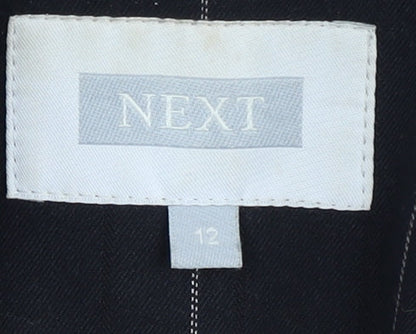 Next Women's Black Pinstripe Blazer Size 12