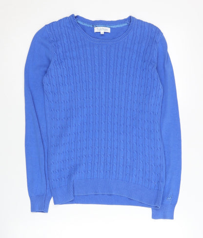 Womens UK Size M Tulchan Blue Pullover Jumper